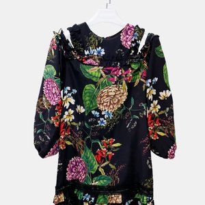 Nicholas Dahlia Floral Ruffle Dress